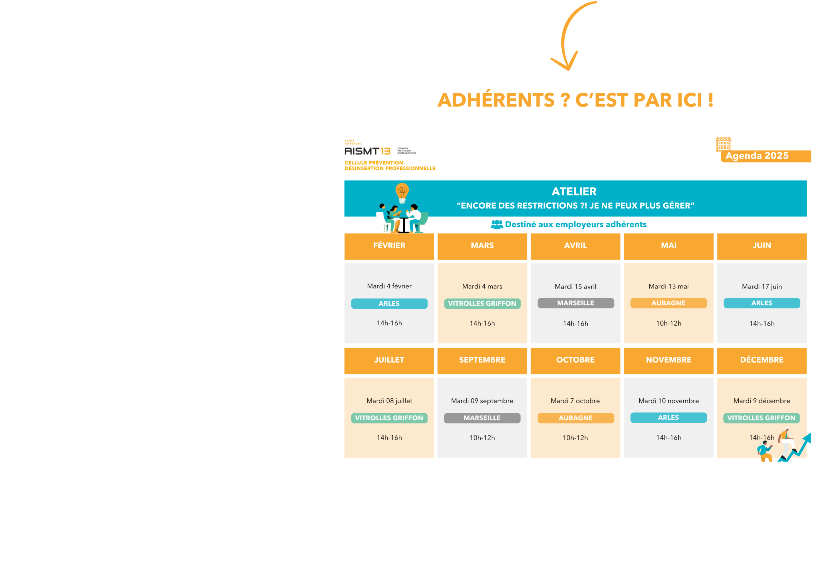 Visuel agenda adhérents site internet CPDP AISMT13